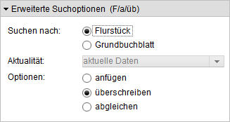Optionsfelder